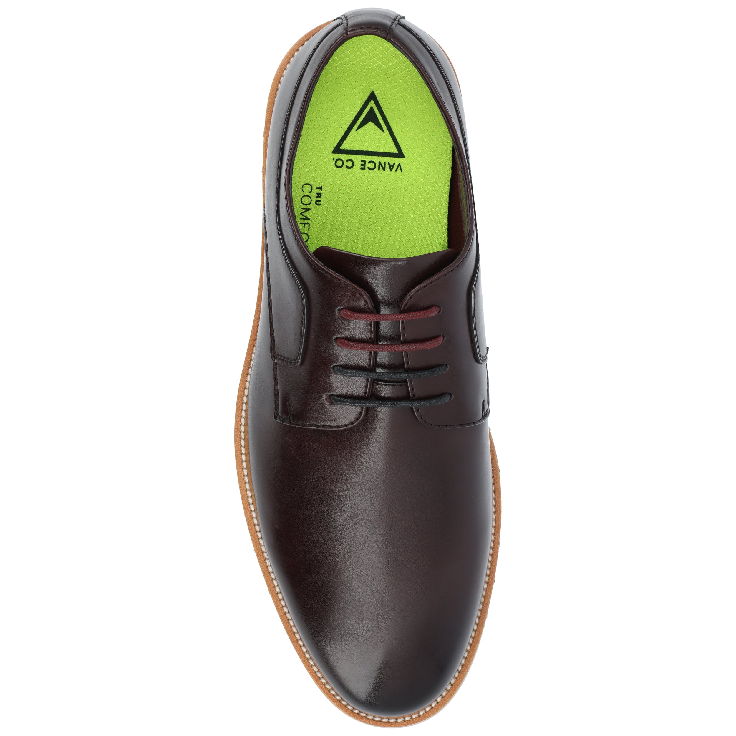 Vance Mens William Plain Toe Lace-up Derby