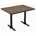 thumbnail image 3 of KFI Studios Mode 2.5' x 4' Dining Table, Designer White, Black Base, 3 of 7
