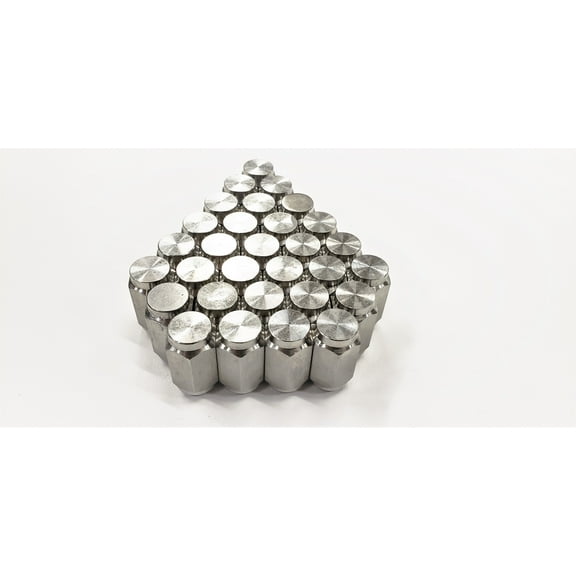 30-Pack 1/2" Solid 304 Stainless Steel Lug Nuts For Trailer Wheels 1/2-20 Thread