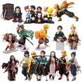 thumbnail image 2 of 21 estilo ARTFX J demonio asesino Anime figura Kimetsu no Yaiba figura de acción Kamado Nezuko Agatsuma Zenitsu Kamado Tanjirou figura Gong Bohan LED, 2 of 2