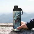 thumbnail image 7 of Yiaed White And Red Storm Dragon Print Sports Insulated Kettle Bottle Reusable Stainless Steel Insulated Cup, Outdoor Portable Casual Stainless Steel Insulation Cup, 7 of 7