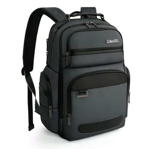 Laptop Backpack for Men Carry On Business Travel Backpack Large Casual Work Daypack Computer Bag Fits 15.6" Laptop, Gray, B00492