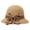 Khaki, variant on Clearance TOFOTL Womens Summer Hat Casual Straw Hat, Elegant Cloche Hat for Women, 1920s Vintage Woven Cloche Bucket Hats with Bow, Hat Foldable Packable for Beach Vacation