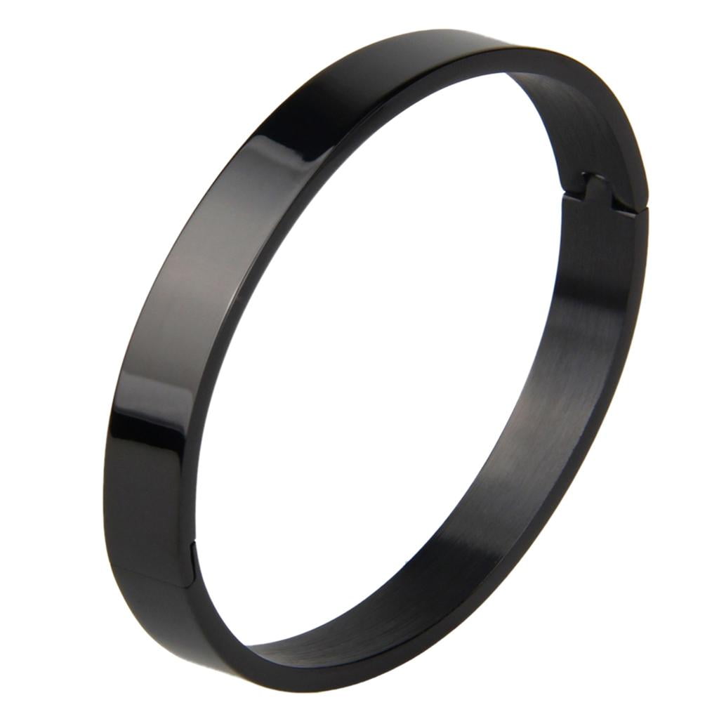 【50%OFF】BANDEL TITANIUM チタン Bangle Black Amazon.com: BIYONGDE 1 PC Mens Black Cuff Bracelet Solid