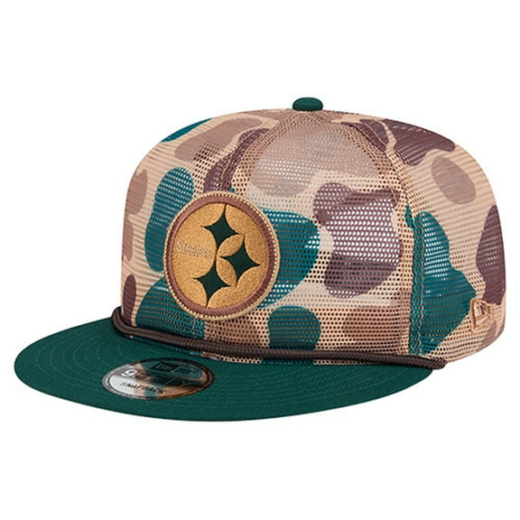Men's New Era Camo Pittsburgh Steelers Duck Camo 9FIFTY Snapback Hat