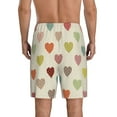 thumbnail image 3 of Easygdp Heart Polka Dot Men's Short Pajama Pants, Sleep Shorts, Household Pants, Casual Pants with Pockets - Medium, 3 of 9
