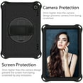 thumbnail image 3 of Allytech Kindle Fire HD 8 2020 Case for Kids, Fire HD 8 Plus Case, Rugged Protection Kickstand Shockproof Shoulder Strap Kids Friendly EVA Silicone Cover for Amazon Fire HD 8 2020, Black, 3 of 6