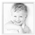thumbnail image 2 of ArtToFrames 20" x 20" Contemporary White Picture Frame, 20x20 inch White Wood Poster Frame (WOM-4731),  Pack, 2 of 7