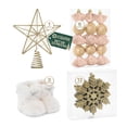 thumbnail image 1 of Set Esferas y Adornos Navideños para Árbol de Navidad Esquimal, 22 Piezas (Dorado Rosa), 1 of 6