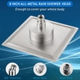 thumbnail image 2 of AIR-Rain Shower Head with Filtered - High Flow Large Rainfall Shower Heads Made of Stainless Steel - Waterfall Showerhead Filter For Hard Water(8" Brushed Nickel), 2 of 4