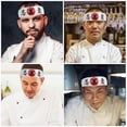 thumbnail image 3 of SHISUYAN 2Pcs Decorative Head Band for Chef Japanese Style Karate Headband Portable Chef Headband Chef Accessory, 3 of 7
