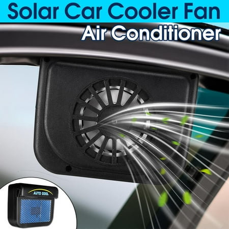Portable Solar Powered Home Car Cooling Vehicle Truck Air Vent Cooler Cooling Fan Radiator System Low (Best Slim Radiator Fans)