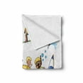 thumbnail image 2 of Sports Soft Flannel Fleece Throw Blanket, Little Athletes Activity Surfing Swimming Diving Biking Hiking Skiing Olympics, Cozy Plush for Indoor and Outdoor Use, 50" x 70", Multicolor, by Ambesonne, 2 of 6