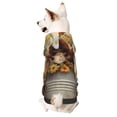 thumbnail image 1 of Fotbe Bucket Flower Cow Sudadera con Estampado para Perros Pequeños – Suéter con Capucha para Mascotas, Tela Suave de Forro Polar con Bolsillo-Small, 1 of 7