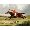 thumbnail image 2 of Herring, John Frederick 14x12 White Modern Wood Framed Museum Art Print Titled - Foxhunting-Encouraging Hounds, 2 of 4
