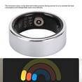 thumbnail image 3 of Smart Ring Health Tracker  Connection IP68 Water Proof Sleep Fitness Ring with  Control Step Counting for Women Men Silver, 3 of 7
