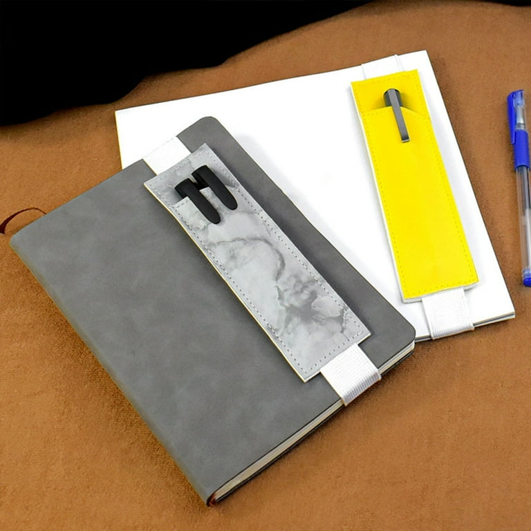2Pcs Pen Holder with Adjustable Elastic Bands Pencil Case Notebook