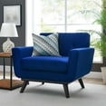 thumbnail image 3 of Modway Engage Modern Tufted Back Performance Velvet Armchair in Navy/Black, 3 of 3