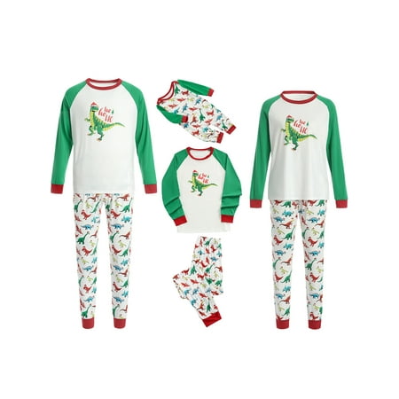 

brilliantme Matching Family Christmas Pyjamas Long Sleeve Tops Xmas Pants 2PCS Christmas PJs Sets Nightwear Lounge Wear