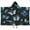 Black Blue Butterfly, variant on Black Butterfly Orange Line Pattern Hooded Bath Towel,60"x35" for Ages 3 To 12 Kids, Quick Dry Lightweight Soft Microfiber Hood Beach Towel Cover Up for Kids