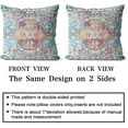 thumbnail image 2 of Boho Throw Pillow Covers 16x16 inch Set of 2 Burnt Blue Red Terracotta Rust Colored Throw Pillows Boho Home Decor for Bedroom Living Room Couch & Sofa (No Inserts), 2 of 6
