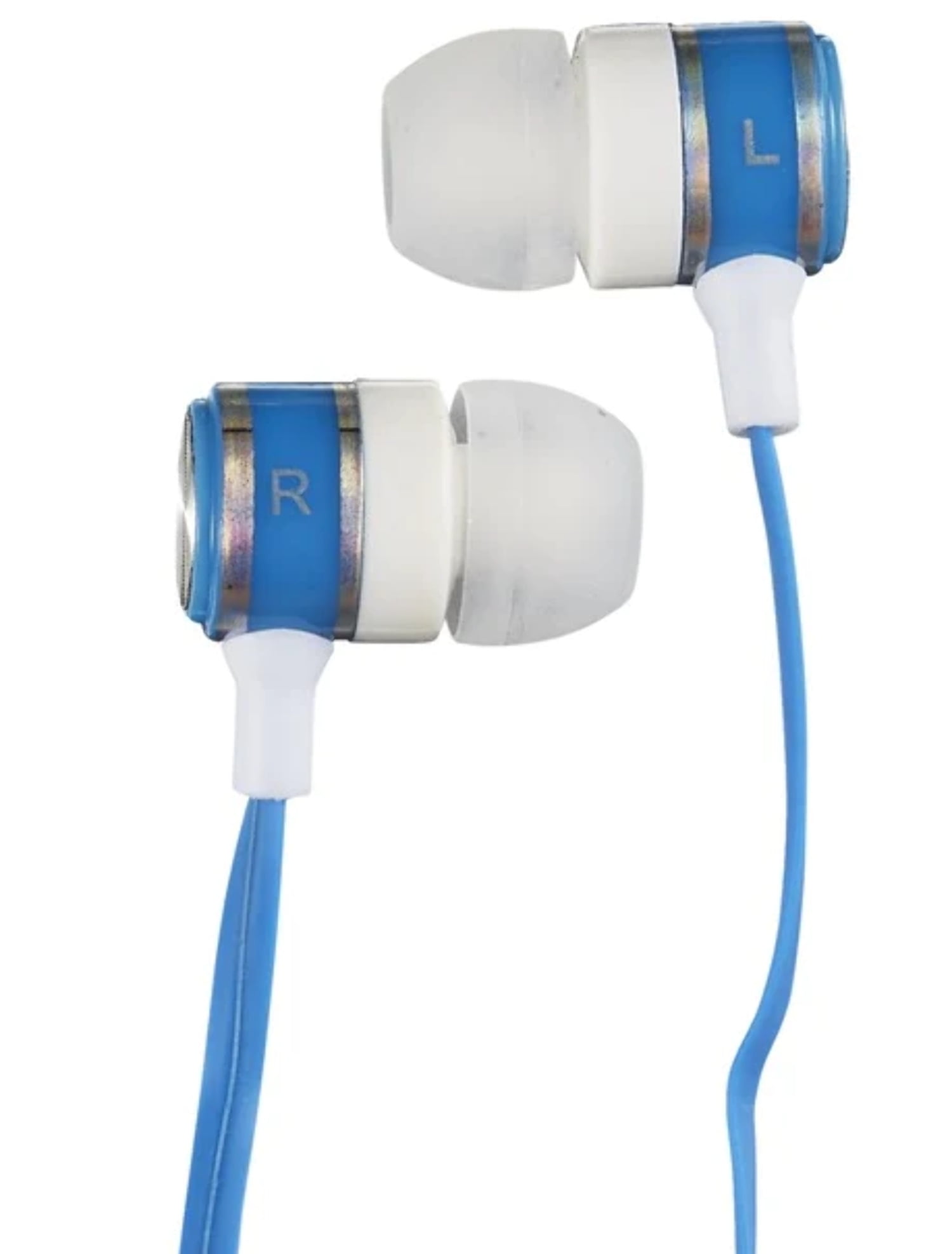 SoundLogic Stereo Metal Earbuds Blue Walmart