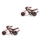 thumbnail image 3 of Matsuzay Auténtico True Metal Highly Model Great Motorcycle Mostrando cualquier patrulla True Vehicles Auténtico diseño antiguo Bronce antiguo 14 cm * 6 cm * 7 cm 2piezas, 3 of 6