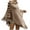 Khaki, variant on XFLWAM Women's Faux Fur Crew Neck Poncho Sweater Fall Winter Warm Irregular Fringed Hem Cloak Cape Loose Pullover Shawl Wrap Khaki Free Size