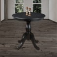 thumbnail image 2 of Copper Grove  Parnasuss Round Pedestal Dining Table Antique Black 30 in. Black Finish 2, 2 of 5