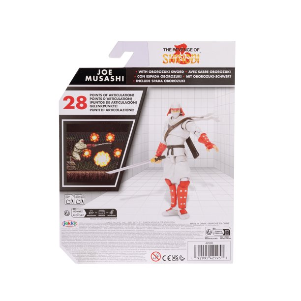 SEGA, Shinobi Joe Musashi Ninja Action Figure, 4 inch, Multicolor