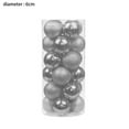thumbnail image 2 of Christmas Balls Ornaments, Shatterproof Decorative Hanging Balls for Xmas Tree, Holiday Wedding Party - Silver 6cm, 2 of 5