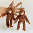 thumbnail image 2 of Lovely Gorilla Orangutans Monkey Cute Animal Pendant Key Ring Soft Stuffed Doll Plush Toy Girl Boy Birthday Christmas Gift 1pc, 2 of 5