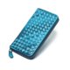 thumbnail image 1 of Cartera de cuero genuino para mujer, tejida a mano, capa superior de piel de oveja, billetera para hombres y mujeres, billetera con clip, bolso largo, 1 of 6