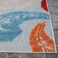 thumbnail image 2 of BNM Modern Bohemian Feather Indoor Outdoor Area Rug, 8' x 10', Multicolor, 2 of 7