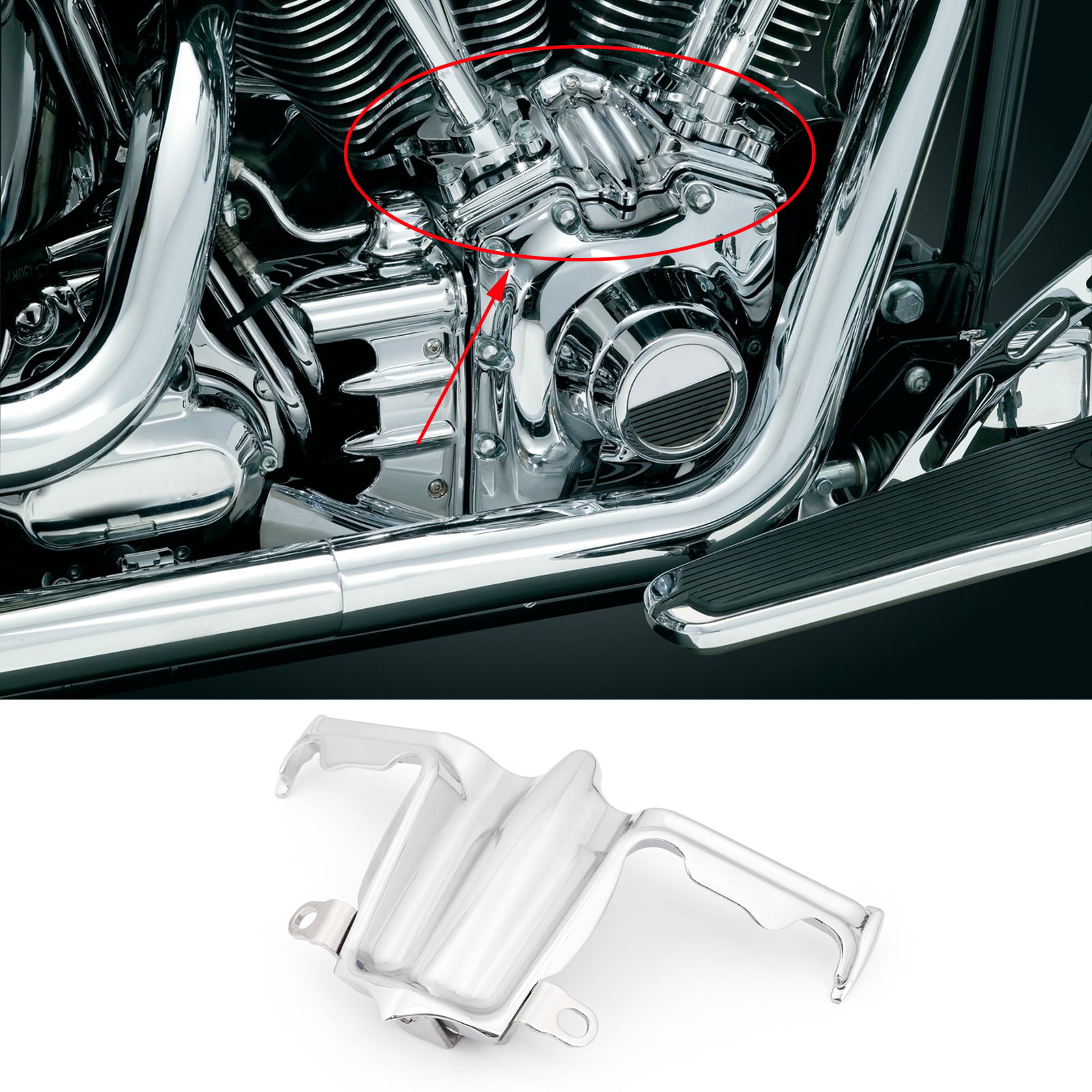 SHINY NUTZ 2009-16 HARLEY ROAD KING CHROME COVER Toppers STARTER DRESS UP KIT 
