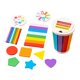 thumbnail image 1 of Juego de juguetes apilables de madera con arcoíris. Juego de apilamiento. Coordinación mano-ojo de madera temprana. color del arcoiris, 1 of 9