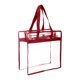 thumbnail image 2 of Bolsa de maquillaje transparente para deportes, playa, viajes de negocios y desplazamientos. Rojo, 2 of 9