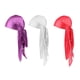 thumbnail image 2 of 3PCS Silky Long Tail Headwrap Pirate Hat Bandana Chemo Cap Blanco + rojo + morado Yuyangstore Mujer Hombre Durag Sombreros, 2 of 5