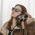 thumbnail image 2 of Wood Grain Sunglasses for Men and Women UV Protection Fashion Eyewear Travel Glasses Durable AC Lenses Ideal Sun, 2 of 5