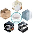 thumbnail image 2 of Tira Impermeabilizante, Sello De Baño Cinta Autoadhesiva Blanca De Silicona De Doble Pliegue Para Bañera/Prevención De Cucarachas Y Moho A Prueba De Agua Para Fregadero De Cocina 38 Mm * 3,2 M, 2 of 5