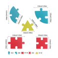 thumbnail image 3 of 40 Pieces Of Buckle Creative Fun Puzzle Children's Early Education Educational Geometric Shape Variety Puzzle, 3 of 5