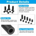 thumbnail image 3 of Uxcell M3 Nylon Spacer, 100Pcs Round Standoff Spacers Non-Threaded, Black, 3 of 6