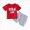 Red, variant on Gerichy Toddler Boys Clothes Baby Boy Outfit Sets 4th of July Baby Boy Outfit Short Sleeve T-shirt Top and Stripe Stars Shorts Set Toddler Boy Independence Day Clothes