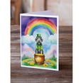 thumbnail image 2 of Irish Wolfhound St Patrick's Day Greeting Cards Pack of 8 7 in x 5 in, 2 of 3