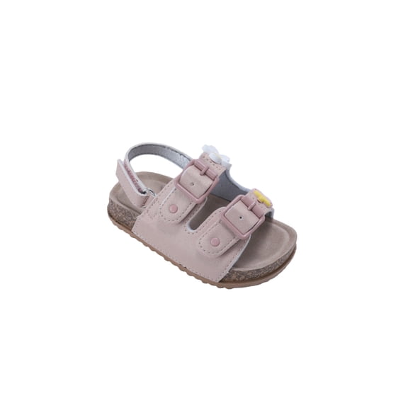 bebe Toddler Girl's Sandals – Adjustable Comfort Footbed Sandals with Charm, Glitter, Braid & Buckle Styles