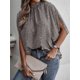 thumbnail image 3 of Women's Blouse Casual Print Batwing Sleeve Tops Elegant Chiffon Loose T-Shirt, 3 of 5