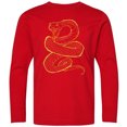 thumbnail image 3 of Inktastic Striking Snake Long Sleeve Youth T-Shirt, 3 of 5