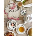 thumbnail image 4 of Pink Roses Kitchen Dish Towels for Drying Dishes Set of 3, Spring Horseshoes Floral Leaves Vintage Waffle Weave Microfiber Hand Tea Bathroom Towels Quick Dry & Absorbent Towel 15.7x23.6, 4 of 7