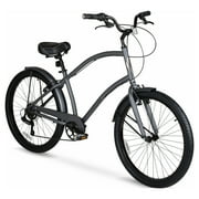 Hyper Bicycles 26 Mens Beach Cruiser, Adult Ages 13+, Gray