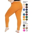 thumbnail image 3 of Women's and Plus Size Ankle Length Cotton Leggings, 3 of 5